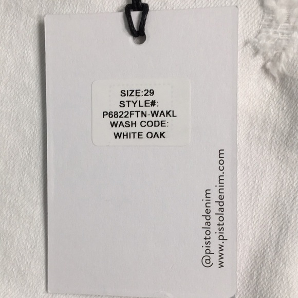 Pistola white denim distressed jeans - Picture 3 of 9